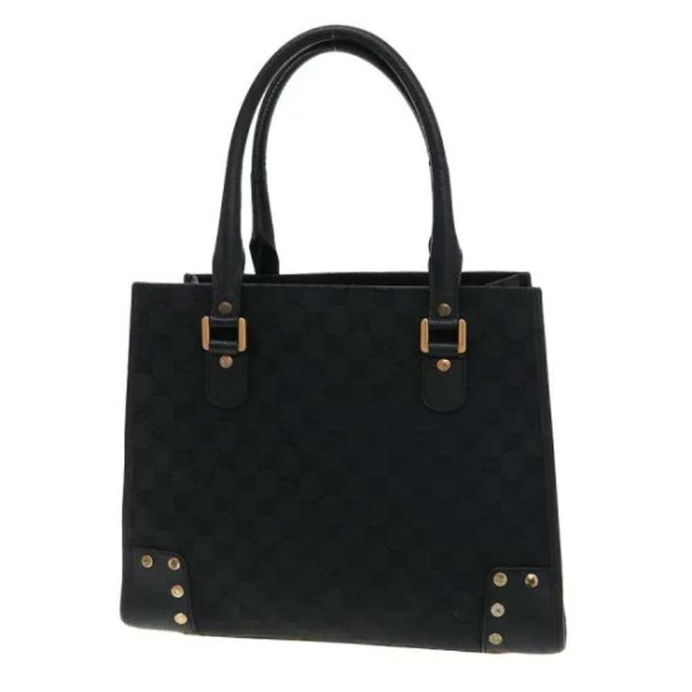 Gucci Nailhead GG canvas tote bag black monogram canvas